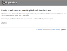 Tablet Screenshot of developers.blognotions.com