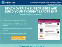 Tablet Screenshot of blognotions.com